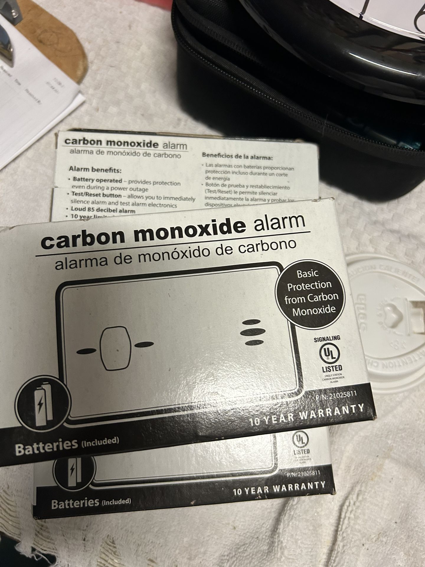 Carbon Monoxide Detector Alarm Battery Operated