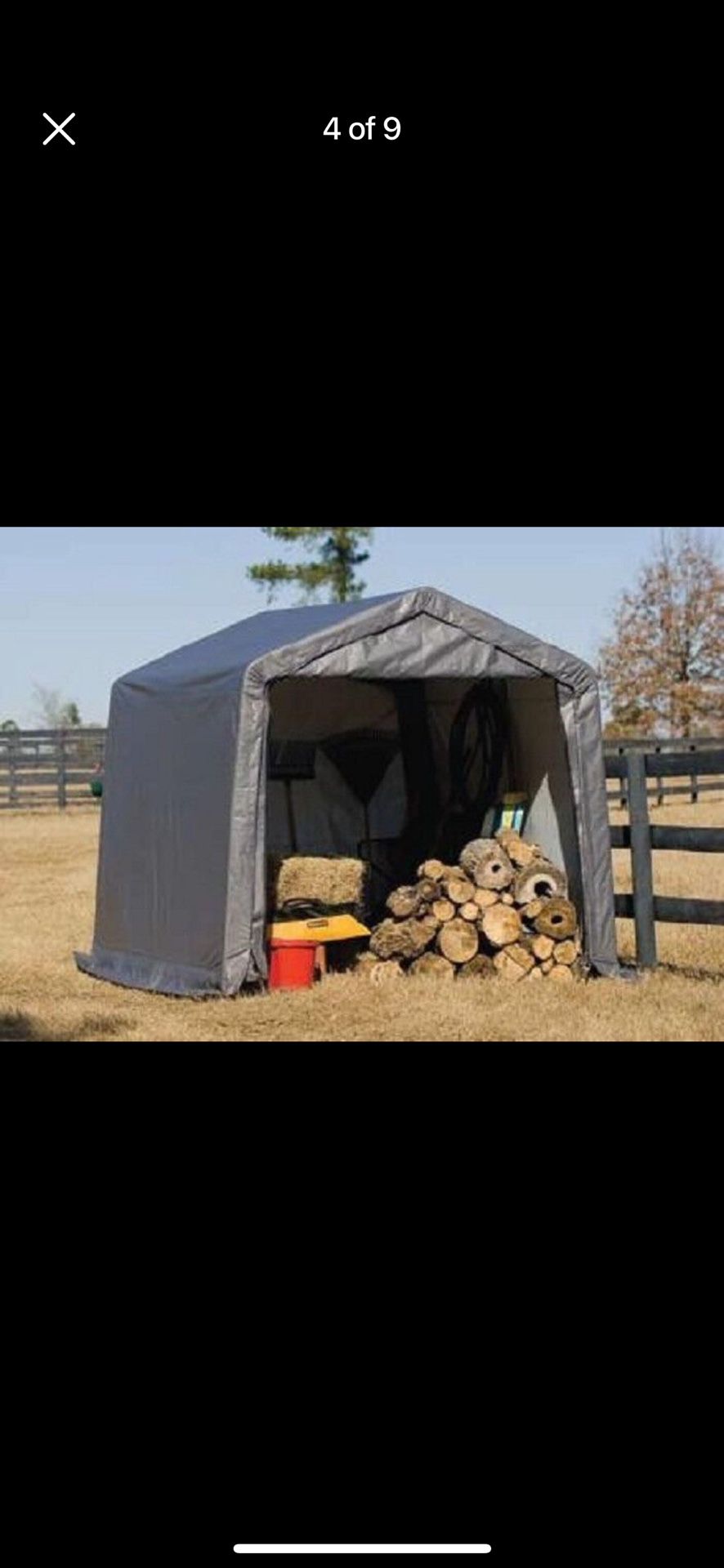 NEW! Shelter Logic Shed 10x10x8 Portable Garage Shed Canopy Car ATV Motorcycle Tractor