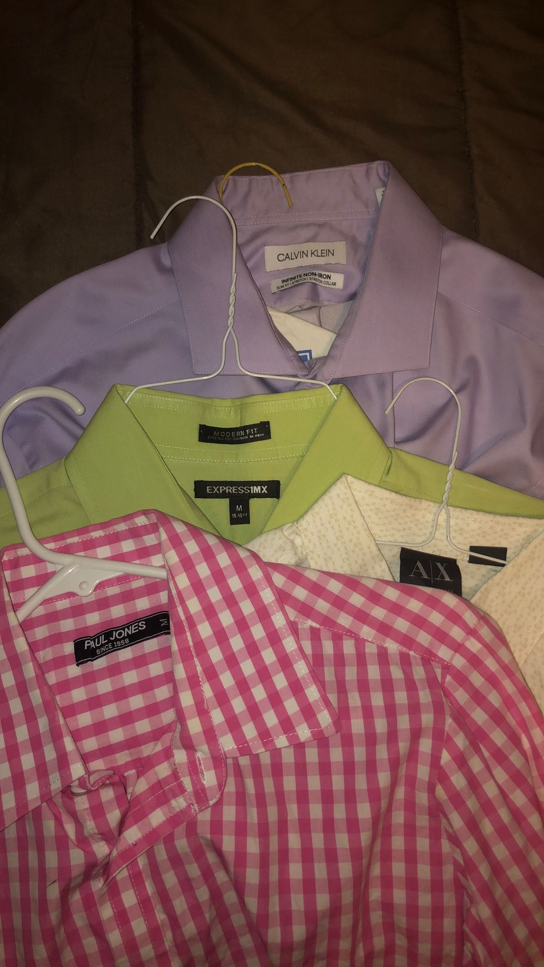 Men’s Button Up Dress shirts All “M”…