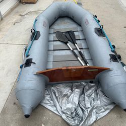 Inflatable Boat With Engine And Accessories 