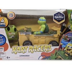 BRAND NEW SEALED Leonardo Kart Racers Teenage Mutant Ninja Turtles 2.4 GHz RC