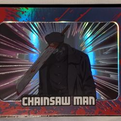 Cybercel Chainsaw Man Box Topper Samurai Sword Oversized Card Super Rare