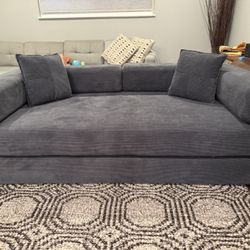 New Convertible Couch Charcoal Gray