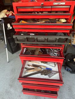 Craftsman Cherry Red 3 Tier Toolbox Heavy Duty  with huge selection of Craftsman Tools