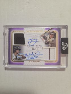 Topps Definitive Machado & Soto Dual Auto Relic 04/10