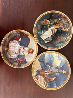 3 Norman Rockwell Rediscovered Women Collector Plates with COA  ($20 for all 3)