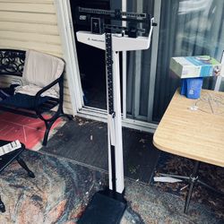 Awesome Vintage Health O Meter Doctors Scale 350# Max See Details