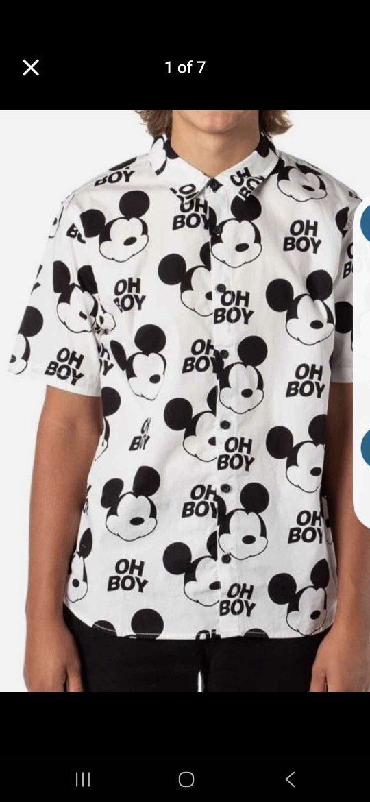 Disney Oh Boy! Mickey Buttom Up Shirt