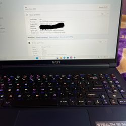 MSI Stealth 16 Gaming Laptop