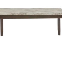 dining table top made of faux  marble 64"*38". color light espresso. brand: Best Quality Furnit