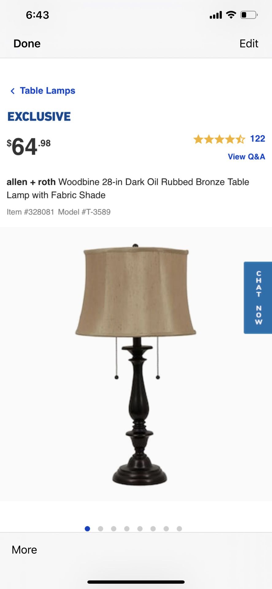 Woodbine collection lamp