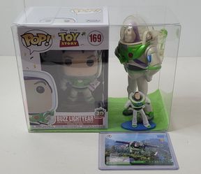 BUZZ LIGHTYEAR: Funko Pop! #169 Toy Story 20th /7" McDonalds Candy Dispenser/2.5" minifigure