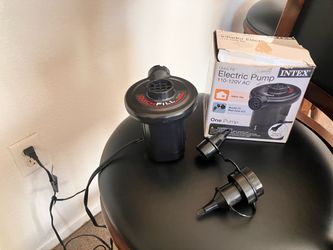INTEX QuickFill Electric Air Pump: Inflates and Deflates Air Mattresses, Inflates toys, decorations, plug 🔌 in. 110-120V AC