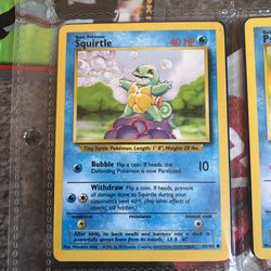 1995 Vintage Squirtle Send Offers Pokemon