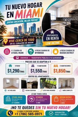 Renta económica de studios, 1,2 recámaras!!!