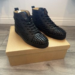 Christian Louboutin Louis Spikes High Top Sneakers 