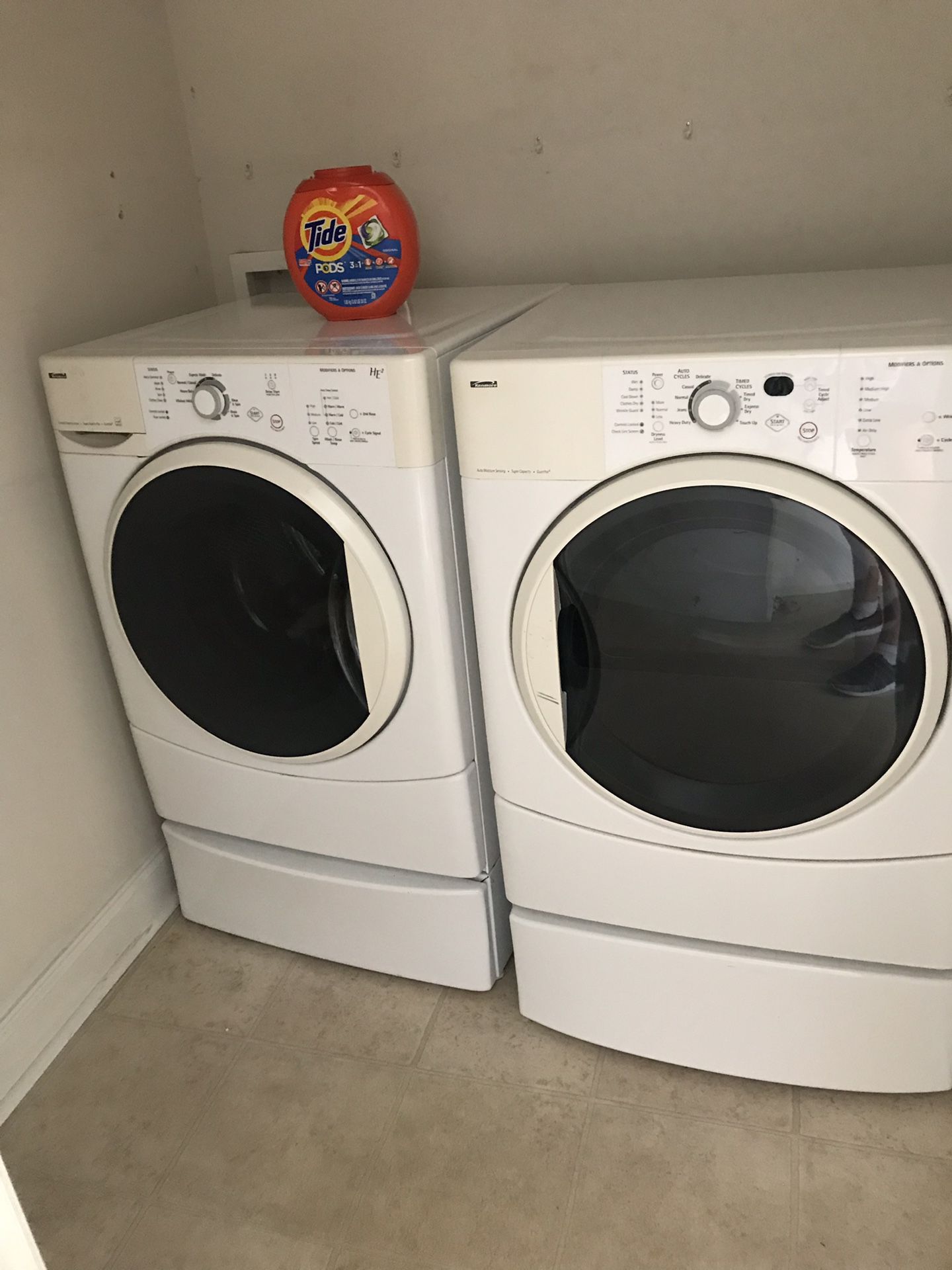 Kenmore Front Load Super Capacity Washer and Dryer