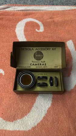 Vintage Detrola Camera Accessory Kit Model D-10 with Original Box