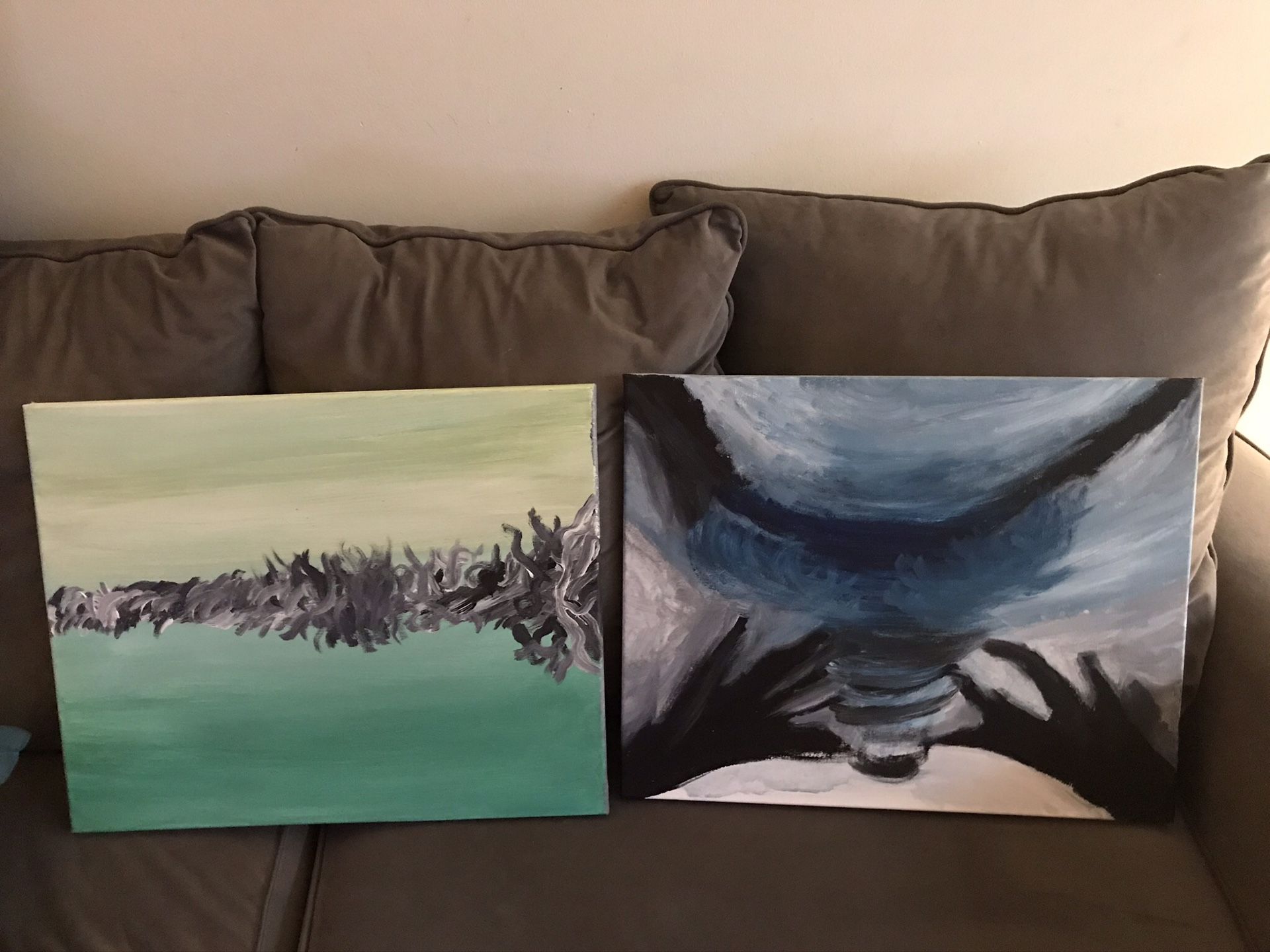 2 Original Acrylic paintings 20 x 16