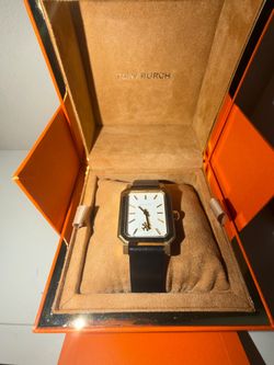 Tory Burch TBW1504 Womens The Robinson Ivory/Gold/Black Watch