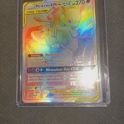 Pokemon Cards Mewtwo & Mew GX Tag Team Secret Rare