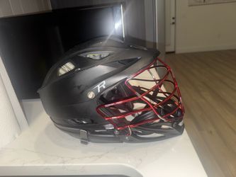 Cascade R Lacrosse Helmet Matte Black/Red Adult – Size L (Adjustable)