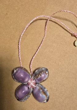 Purple shell necklace
