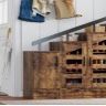 🔥Brand new🔥 Farmhouse Wood Staircase Shoe Cabinet 