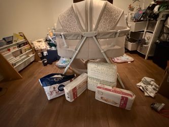 Diapers and bassinet