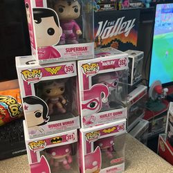 5 DC Breast Cancer Funko Pops