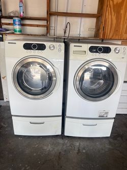 Samsung washer and dryer with bottom drawers