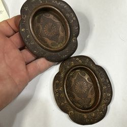 Edo Period Japanese Hikite Door Pull Handles with gilt Coating 1(contact info removed)