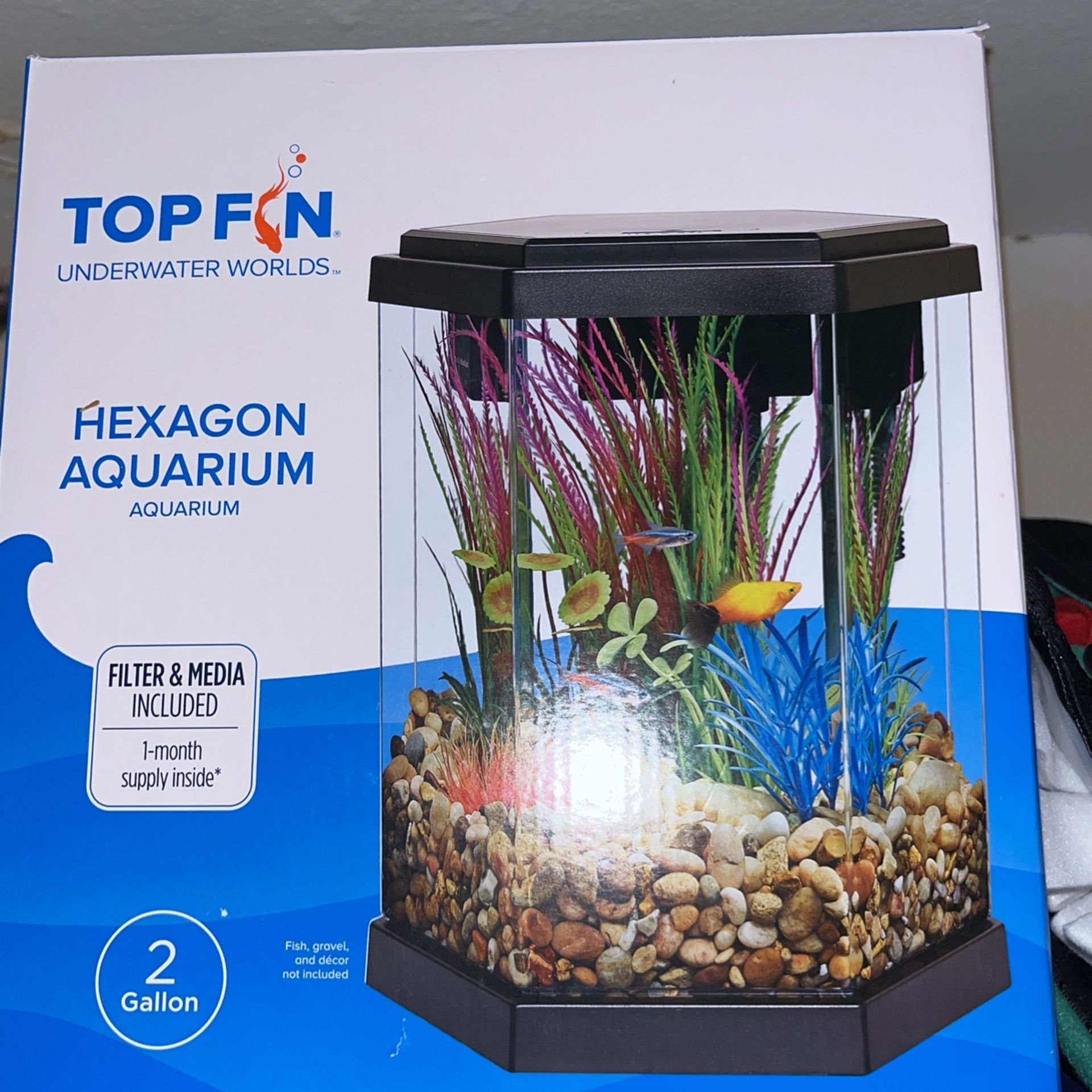 Top Fin Hexagon Aquarium
