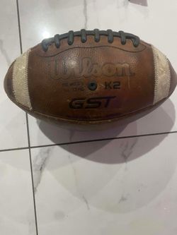 Wilson GST K2 PEE WEE Size Ages 6-9 Size Leather Youth Football GAME PREPPED