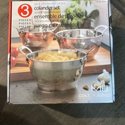 Mui18/8 Stainless Steel Colander Set 