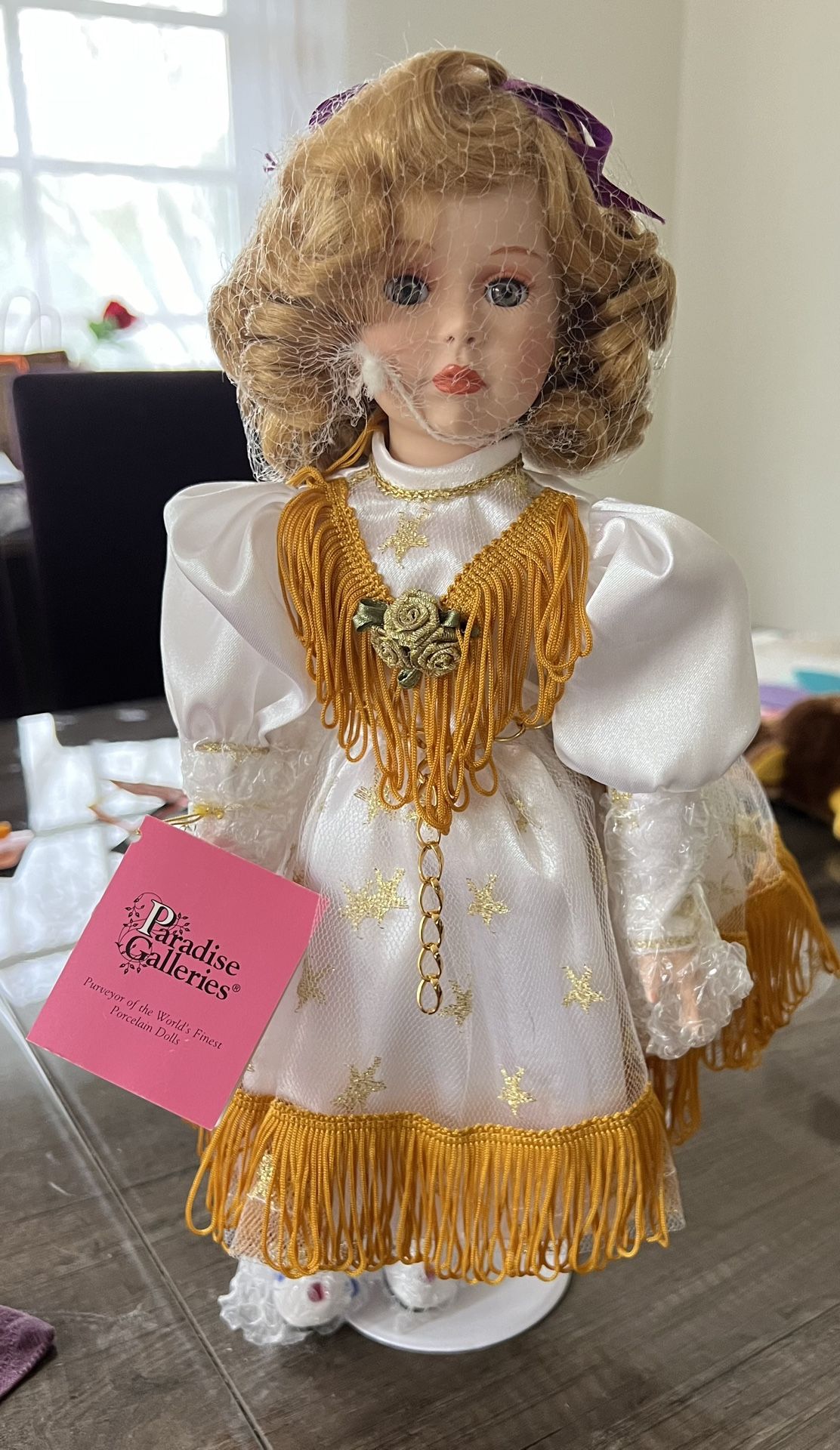NIB 1997 Paradise Galleries Music Porcelain Doll Delta Dawn Treasury Collection