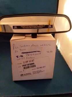 Subaru rear view mirror new.