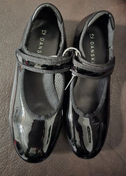 Zapatos Negros Para Niñas Para Bailar Tap Medida 12 Marca Danskin
