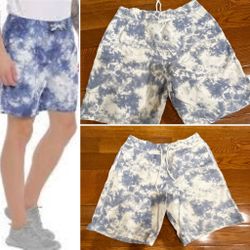 Abercrombie & Fitch Lake Blue Tie-Dye men’s Lounge Shorts. Size S