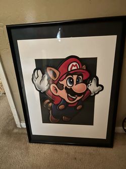 Mario vintage from the 90’s 25” high 18 1/2 “ wide frame