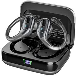 Wireless Earbuds, Sports Bluetooth Headphones, 75Hrs Playtime Ear Buds with LED Power Display