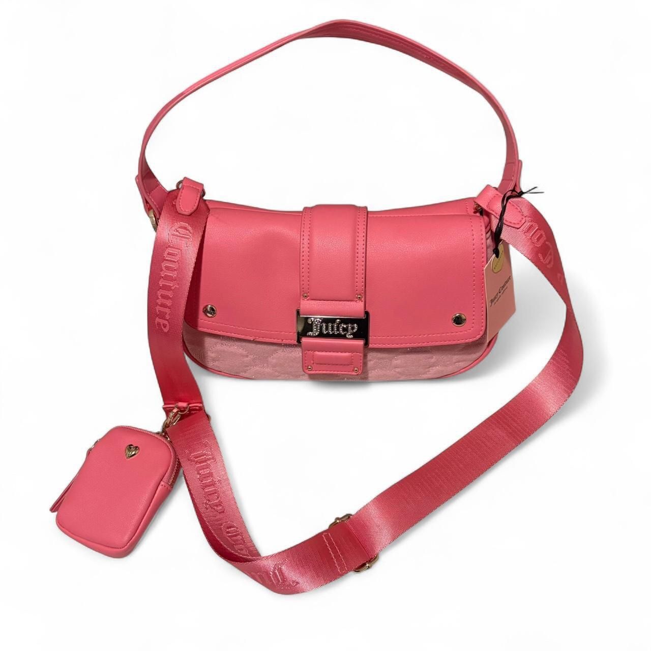 Juicy Couture Y2 Cute Flap Pink Lemonade Purse Bag