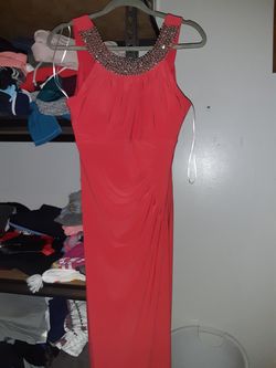 Red party dress