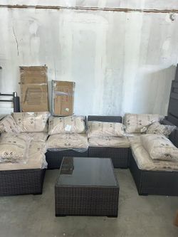 New 7 Piece Outdoor Patio Furniture Set