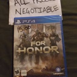 Sealed Ps4 Game .  For Honor. 