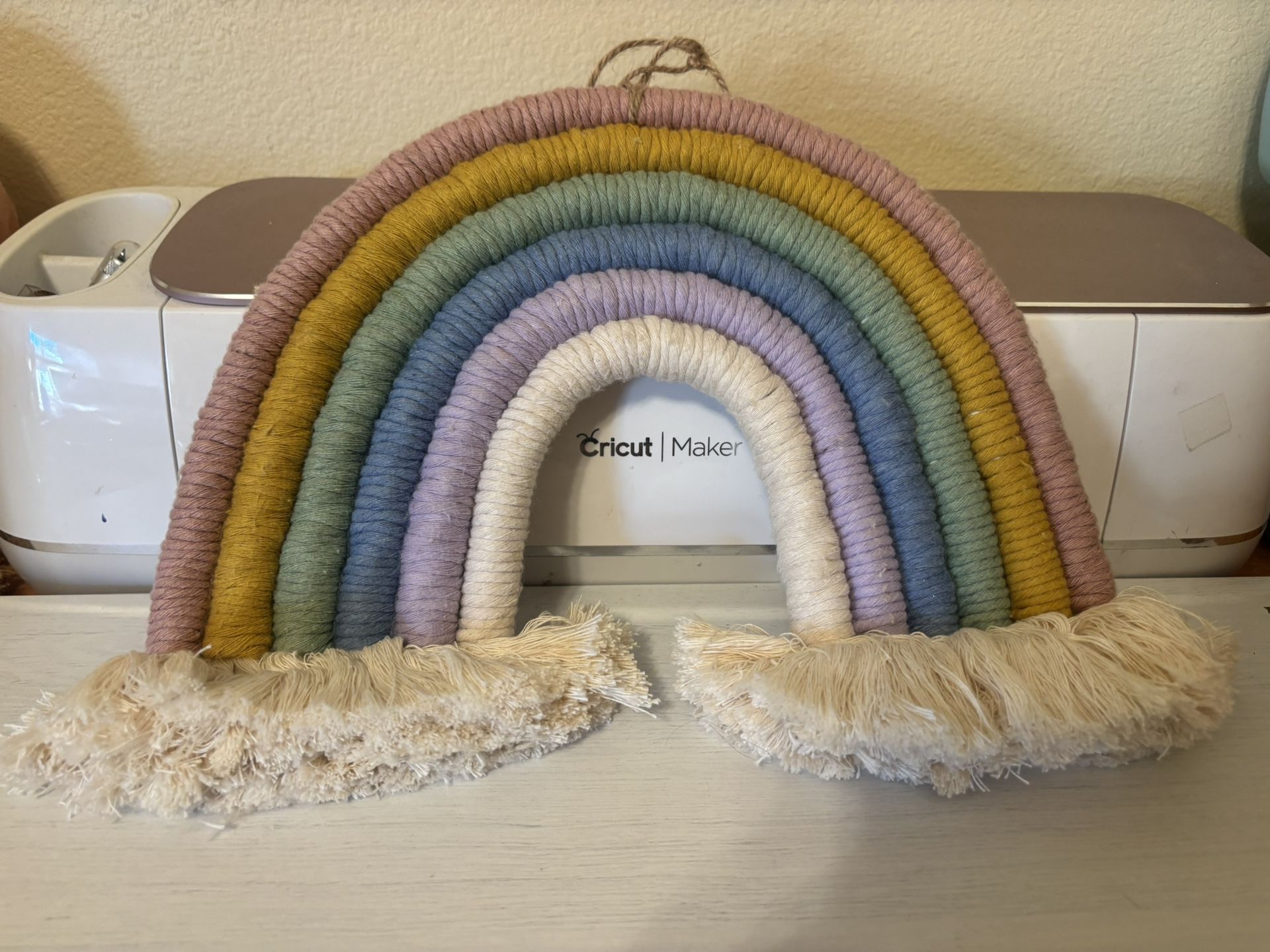 Big Macrame Rainbow Hanging