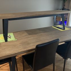 Real Wood Dining Table With Bench