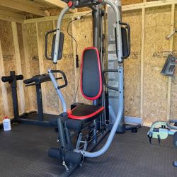 Weider Pro Gym w/ 125lbs - Deliver & install