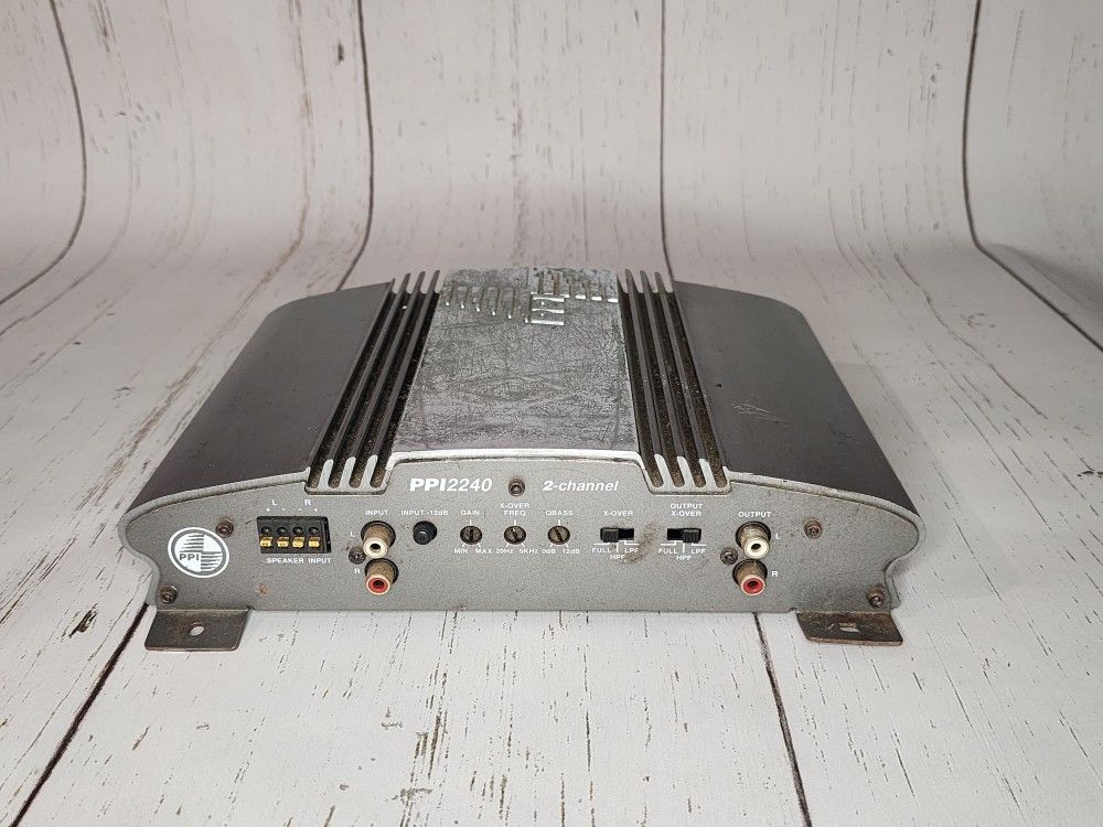 Precision Power PPI 2240 2 Channel Amp Amplifier Crossover - WORKING