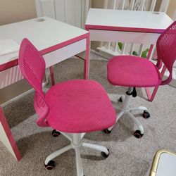 2 IKEA DESK WITH CHAIRS